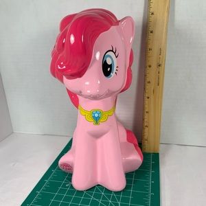 2015 Hasbro FAB My Little Pony PINKIE PIE Ceramic Piggy Coin Bank 9.5" Figurine